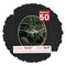 Black Suede Mat Board for 11x14 Frames - Oval Opening for 9x11 Photos
